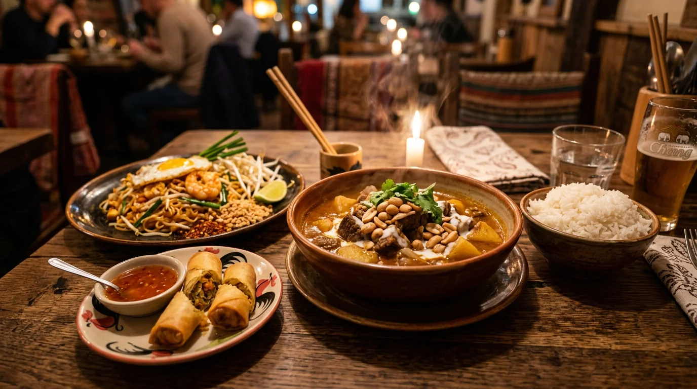 Authentic Thai restaurant dining feast in Whitchurch at Thai Vintage
