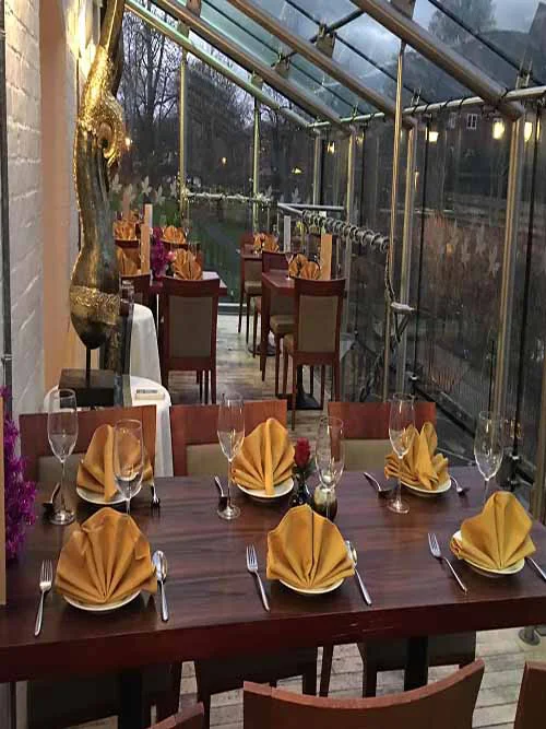 Restaurant dining room at The Old Mill and Thai Vintage Whitchurch